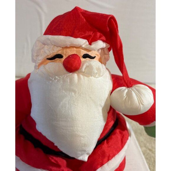 Vitg Easton Court Nylon Plush Santa Claus Doll Red & White Christmas Polyester - Picture 2 of 7
